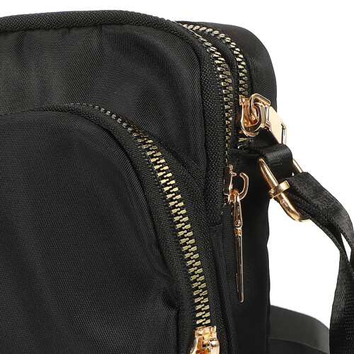 1Zwarte Mini Crossbody Schoudertas Dames Waterdicht Nylon 2