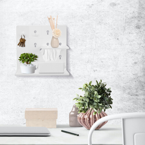 1Set Lichtgewicht ABS Pegboard Organiser Voor Witte 2