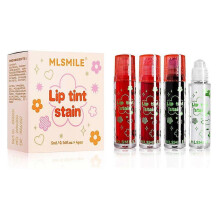 MLSMILE Roll On Lip Oil Tint Set Hydrating Long Lasting Watery Lip Gloss