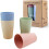 Environmentally friendly wheat straw water cup children's cup, reusable cup 4 pack 1