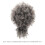 1Lichtebruine Haar Extension Ponytail Afro Puff Met Clip 2