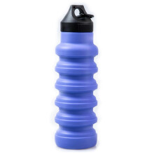 (Purple) Travel Cup Compression Cups Home Outdoor Telescopic Mugs 5 Colors to Choose