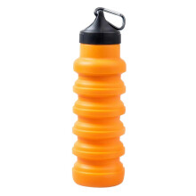 (Orange) Travel Cup Compression Cups Home Outdoor Telescopic Mugs 5 Colors to Choose