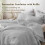 Light Grey King Comforter Set Seersucker 3-Piece 3