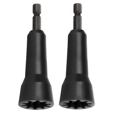 Wire Twister,Wire Twisting Tool,Wire Nut Twister,Spin-Twist Wire Connector Socket with 1/4 Inch Chuck,2 Pack,(Black)