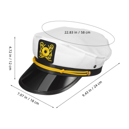 1Zeeman Captain Hat Multifunctioneel Cosplay En Feesthoed 1