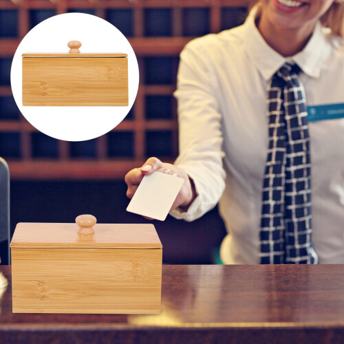 1Compacte Bamboe Theedoos Voor , Koffie En Theezakjes