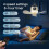 Rechargeable Remote Control Hanging Fan USB Night Light Small Quiet Bedside Fan 5