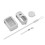 For  SOMONano Silicone Cover Full Coverage Shockproof Case with Lens Cap Thumb Grip Anti-Scratch Protective B 1