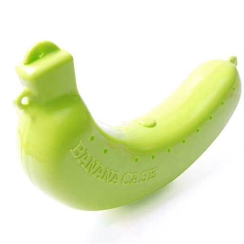 10X Cute Fruit Banana Protector Box Holder Case Lunch Container Storage Banana Case Kitchen Tools Plastic 1