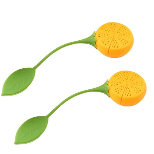 Loose Tea Leaf Strainer Silicone Tea Infuser Teapot Tool Teabag Kettle  Holder Spice Filter Tea Infuser Lemon
