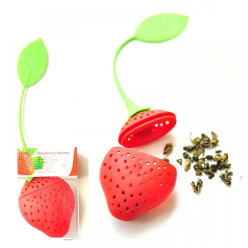 Loose Tea Leaf Strainer Silicone Tea Infuser Teapot Tool Teabag Kettle  Holder Spice Filter Tea Infuser Lemon 1