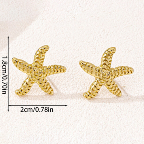 Star Stud Earrings for Women, Glossy & Smooth Gift 2