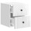 VidaXL vidaXL Wall-Mounted Bedside Cabinet with Drawer 2 pcs High Gloss White 4