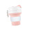 Collapsible Cup Silicone Cup Folding for Hot and Cold Drinks Beach Pink 4