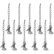 Jewelry Buckle Clamps, Iron Crimping Ends for Ribbon & Cord, Secure Fastener for DIY Bracelets Necklaces Craft, 20Pcs Set