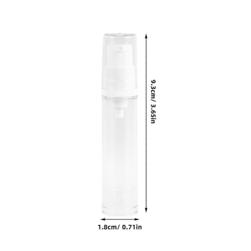 Foundation Mini Container Airless Pump Bottle for Travel 8Pcs Set White 1
