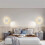 Mounted Eye Protection Rotatable Wall Reading Light Full Spectrum Spotlight LED Lamp Sconce Bedside Square White 8