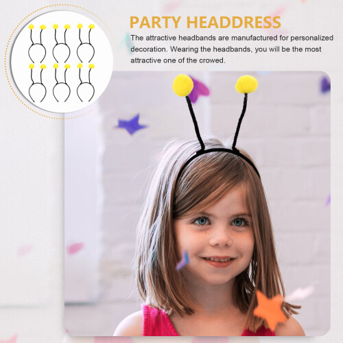 6St Creatieve Haarband Met Stofbal Voor Haarstyling 2