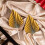 16pcs Folding Fan Cake Topper Anniversary Cake Decor Decorative Leaf Toppers 2
