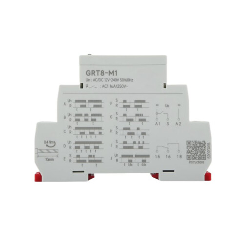 GEYA GRT8-M1  Off  Delay Relay 16A AC/DC12V-240V Multifunction Din Rail Automatic Timer Relay 1