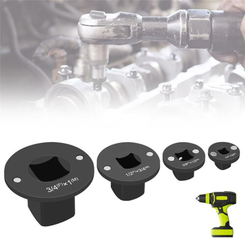 4pcs Low Profile Impact Socket Adapter Set, Drive Ratchet Adapter Set, Impact Adapter Set for Tight Spaces 1