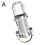 (A) Mini LED COB Flashlight USB Rechargeable Torch Keychain Lamp Portable Pocket 2