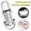 (A) Mini LED COB Flashlight USB Rechargeable Torch Keychain Lamp Portable Pocket 4