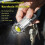 (A) Mini LED COB Flashlight USB Rechargeable Torch Keychain Lamp Portable Pocket 5