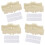 4 Pairs Heel Support Pads with Hook & Loop Straps For-Apricot M 1