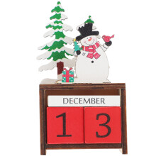 1Unieke Kerst Advent Kalender Blokken Voor Huisdecor