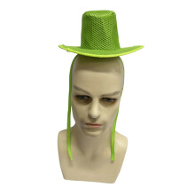 Breathable Netting Tall Top Hat with-Fluorescent green