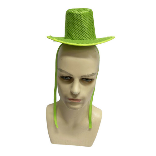 Breathable Netting Tall Top Hat with-Fluorescent green