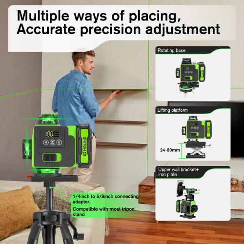 2025 4D 16 Line Green 360° Self Levelling Laser 1