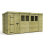 14 x 5 Pent Shed Tanalised (Single Door, With Windows) 2