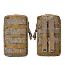 (1) 600d Oxford Outdoor Military Tactical Bag Edc Molle Tool Zipper Waist Accessories Durable Tool Bags Belt Comouflage Pouch Hunting Airsoft Cs