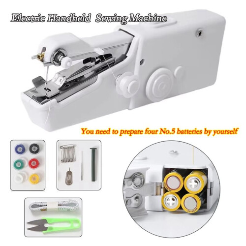Home Electric Sewing Machine  Handheld Automatic Sewing Machine DIY Manual Tailoring Tool 1