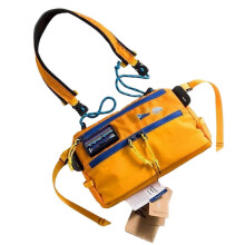 Sports Envelope Bag,Casual Fishing Crossbody Bag,Multifunction Shoulder Bag,Waterproof Phone Bag for Women Men Slings Bag Yellow