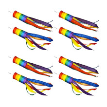 8 Pieces Windsock Colorful Hanging Decoration Windsock for Outdoor Hanging
