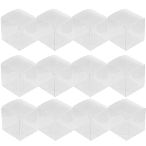 Transparent Clear Candy Boxes Small Goodie Boxes for Packaging Use 20Pcs