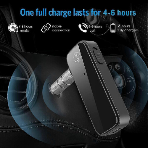 2025 Newest Aux Bluetooth 5.0 Car Adapter, 2 In 1 Wireless Bluetooth Transmitter 2