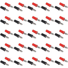 20Set Solder Banana Plug ABS Nickel Plated Brass Cross Teaching Instrument Accessories 4mm