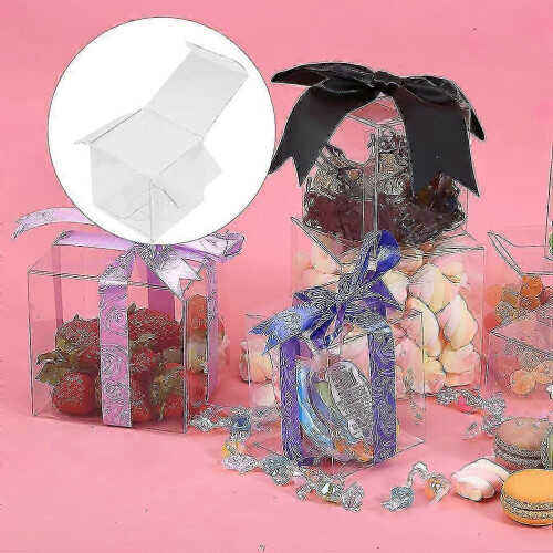 Transparent Clear Candy Boxes Small Goodie Boxes for Packaging Use 20Pcs 2