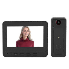 Wireless Smart Video Doorbell with 4.3" Screen, 170 View, Two-Way Talk, Auto Record, Security & Privacy Protection