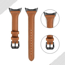 (Style O Google Pixel Watch 2, Brown) For Google Pixel Watch 2/Pixel Watch Genuine Watch Band 20mm Bracelet Strap with Black Connector