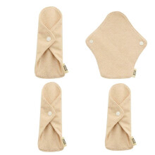 4Pcs Feminine Reusable Menstrual Sanitary Cloth Mama Pads Bamboo Panty Liner