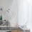 Semi-Sheer Curtains White Light-Filtering 52x63 Inch Rod 2