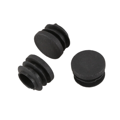 Round Table Chair Leg Tube Pipe Insert End Cap 19mm Dia 90Pcs Black 1