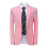 Wedding suit for groom - slim fit 2-piece solid color set 3