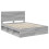 VidaXL vidaXL Bed Frame Grey Sonoma 150 x 200 cm Solid Pine Wood 2